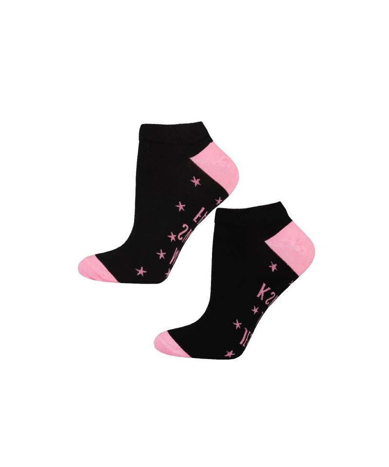 Moraj CSD 170-547 s Nápisem Dámské kotníkové ponožky, 35-38, růžová