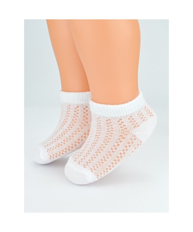 Noviti SB072 Ažurové 0-12 měsíce Dívčí ponožky  bílá