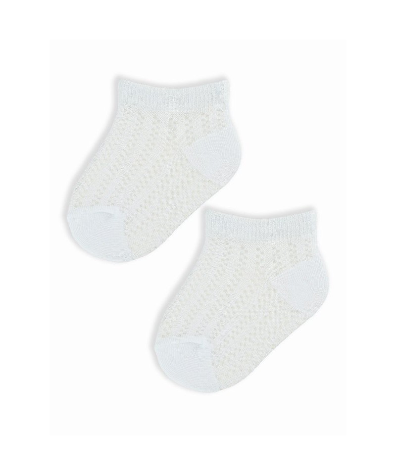Noviti SB072 Ažurové 0-12 měsíce Dívčí ponožky, 6-12 miesięcy, bílá